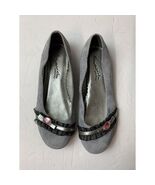 SKECHERS Somethin Else Gray Flats Gemstone Accent Womens Ballet Shoes Si... - $22.53 CAD