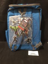 MARVEL AVENGERS Large Backpack W/Stickers Travel School Boys Kids Book C... - £30.46 GBP