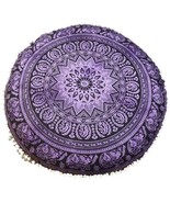 Round Mandala Flore Pillow Cushion 32&quot; Seating Throw Cover Hippie Decora... - $14.99