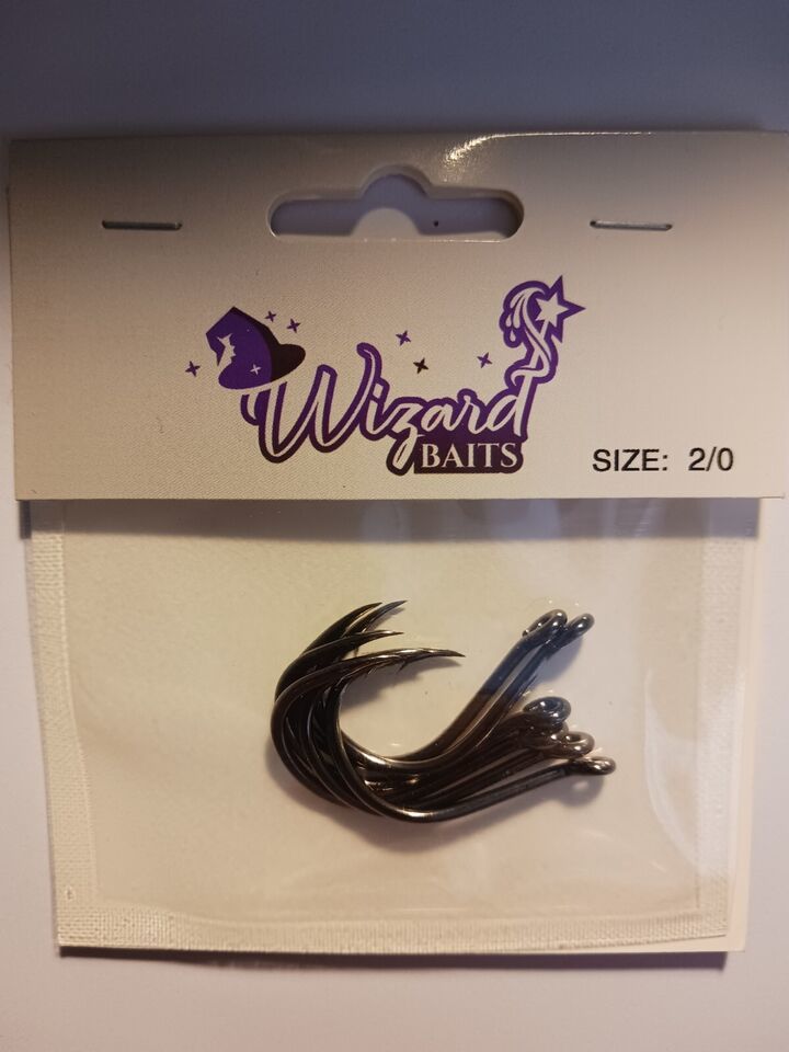 Wizard Baits 2/0 Hooks 6 Pack New - $3.25