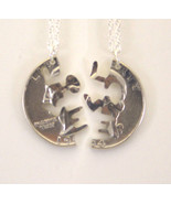 Washington Quarter Love Cut Pair Cut Out Coin Jewelry, Necklace - £28.82 GBP