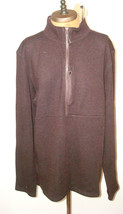 New Mens M Prana NWT Route Tracker 1/4 Zip Pocket Wool Oak Dark Brown Sw... - $183.15