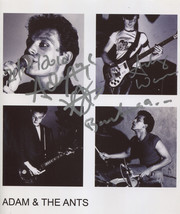 Adam Ant  &amp; The Ants SIGNED Photo + COA Lifetime Guarantee - £104.27 GBP