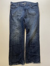 Denim Supply Ralph Lauren 38x30 Straight Dark Distressed Denim Mens Jeans - £28.15 GBP