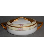 Rosenthal DONATELLO SHAPE Pink Roses/Gold Accents 1.5 QT CASSEROLE Selb-... - $1,856.59 MXN