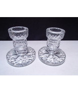 Waterford Irish Crystal Candlesticks Candle Holder Set 3 1/2” tall Vinta... - $61.66 CAD