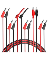 Multimeter Test Leads Set: Banana Plugs, Alligator Clips, Test Hooks - 3... - $22.60 CAD