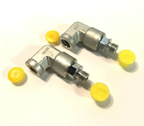 QTY2 Parker Pipe-Port 90 Elbow 4 A0EG-S Straight SAE-ORB 7/16-20-2A x 7/... - $39.00