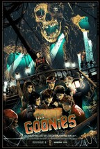 1985 The Goonies Movie Poster Print Mikey Mouth Chunk Sloth ‍☠️☠ - £5.64 GBP