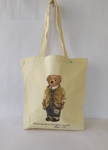 Polo Ralph Lauren Polo Bear Cotton Canvas Tote Bag WORLDWIDE SHIPPING FT... - $64.35
