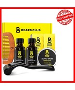 Luxury Beard Growth Essentials: Derma Roller, Oil Blend &amp; Sandalwood Balm - $854.77 MXN