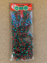 Vintage Christmas Beaded Garland-Red/Green Decoration-STATS Seasonal Store - $8.79