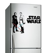 (24&#39;&#39; x 16&#39;&#39;) Star Wars Vinyl Wall Decal / Obi Wan Kenobi &amp; Anakin Skywalker wit - £17.53 GBP