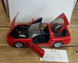 Franklin Mint Precision Model 1997 Corvette Coupe Red 1:24 Diecast Car N... - $19.75