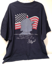 Merle Haggard America If You Don&#39;t Love It Leave It Unisex Blue T-Shirt 3XL - $47.95