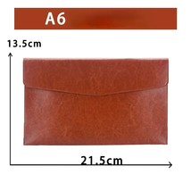 A4 A5 A6 Leather File Folder Data Package Document Bag Fashion Briefcase Data Co - £119.45 GBP