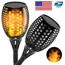 Solar Flame Torch LED Outdoor 96LED Lights with Flickering Flame Effect - £15.11 GBP+