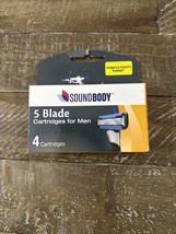 SoundBody 5 Blade Cartridges For Men 4 Pack - $145.89 MXN