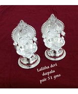 BIS HALLMARKED 925 Silver Kamakshi Diya - Pure silver gift items - Retur... - $1,684.63 MXN+