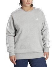 Plus Size Adidas 3 Stripe Fleece Pullover Sweatshirt, Women&#39;s, Size: 3XL... - £13.08 GBP