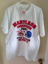 Maryland Terps 2001 Homecoming Football vs Duke Byrd Stadium T-Shirt Size L - £22.94 GBP