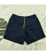 Backcountry Mens Daily Pull On Shorts Size L Navy Blue Nylon Cotton - $464.06 MXN