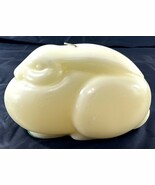 Faroy Studio Vintage Rabbit Candle Cream Color Bunny Rabbit Made in USA ... - $13.48