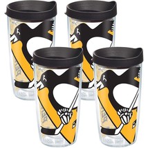 Tervis NHL Pittsburgh Penguins Colossal 16 oz. Tumbler W/ Lid 4 Pack Hockey New - £35.96 GBP