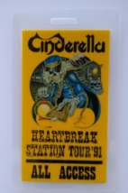 Cinderella Backstage Pass 1991 Vintage Glam Rock Heavy Metal Music Zombi... - $22.33