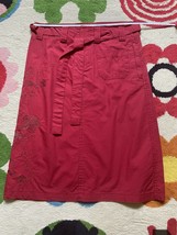 Dynamite Red Skirt With Embroidery, Size 3 - $15.37
