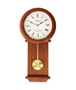 Bedford Clock Collection Olivia 24.5 Inch Cherry Wood Chiming Pendulum W... - £106.38 GBP