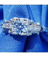 Earth mined Diamond Deco Engagement Ring Vintage 0.75 carat Statement So... - $79,031.26 MXN