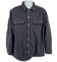 Duluth Trading Jacket Button Up Size L Black Pockets - £38.47 GBP