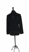 AUGUST MAX Womens  Career Stylish Black White Pinstripe Jacket Size 2 RT... - £21.25 GBP