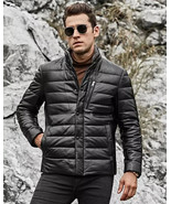 The Mens Biker Motorcycle Classic Nuptse Puffer Jacket - Unisex - $2,024.73 MXN