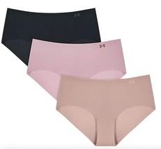Under Armour Pure Stretch Hipster Underwear Panties Womens XL 3 Pack Multi - $23.71