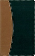 NIV Compact Thinline Reference Bible, Italian Duo-tone, Tan / Black Zondervan - £17.57 GBP