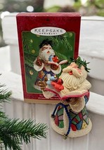 Hallmark Keepsake Toy Shop Serenade Christmas Tree Ornament Santa Claus Birds - £7.02 GBP