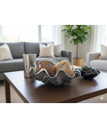 Nautica - Sea Shells Decorative Bowl Resin Clam Shell Bowl Beach Decorat... - $223.95 CAD