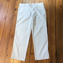 Champion Off White Flat Front Mens Slacks Pants Polyester Quick Dry Trav... - $29.99