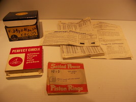 Perfect Circle Piston Rings (1) Single SC80196STD TF10U Nos Dana Parts Co 1968 - $17.99