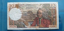 10 FRANCS VOLTAIRE FRANCE 1972 - $24.00