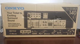 Onkyo TX-SR353 5.1 Ch 4K Ultra HD 3D Pass-Through Receiver (FOR PARTS) #128 - $87.07