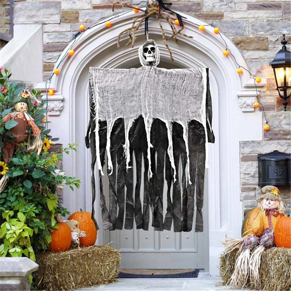 House Home Halloween Hanging Skull Ghost Haunted House Decoration Horror Props H - £19.98 GBP