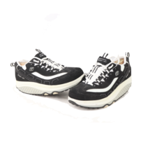 Vintage Skechers Shape Ups Womens 9.5 Distressed Chunky Platform Shoes Black - £47.44 GBP
