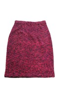 St John Collection Boucle Knit Skirt Marie Gray Sz 10 USA Made Red Purpl... - £102.87 GBP