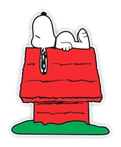 Snoopy Sleeping on House Decal / Sticker Die cut - $3.95+