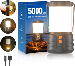Camping Lantern,5000Mah Rechargeable Battery Emergency Lights for Power Outages - £19.54 GBP