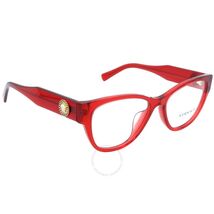 Versace VE3281BA 5323 Cat Eye Eyeglasses Red Fram Demo Lens 53mm - $118.99