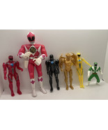 Lot of various Power Ranger figures one is 1993 Bandai pink power ranger - $18.23